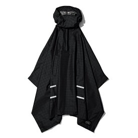 キウ(KiU) WP BICYCLE PONCHO TYPE.A フリー グリッド ブラック K203-235-R