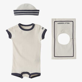 HELLY HANSEN(ヘリーハンセン) 【24春夏】B MY FIRST HH ROMPERS SET(マイファーストHHロンパースセット) 70cm アイボリー(IV) HB32350