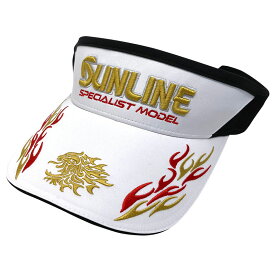 サンライン(SUNLINE) サンバイザー フリー ホワイト×ゴールド CP-3730