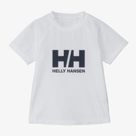 HELLY HANSEN(ヘリーハンセン) 【24春夏】キッズ ショートスリーブ HHクルーラッシュガード 130 クリアホワイト(CW) HJ82416