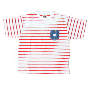 Lee(���[) Kid's DENIM POCKET BORDER �L�b�Y �S2�F �S2�T�C�Y
