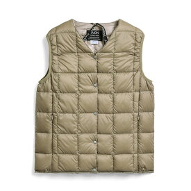 タイオン(TAION) ベーシック Vネックボタン インナーダウンベスト TAION-W001 全4色