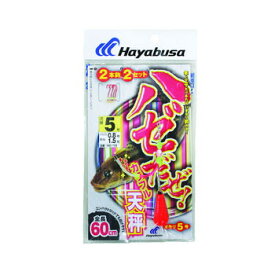 ハヤブサ(Hayabusa) ハゼだぜ カラフル天秤セット 鈎5/ハリス0.8 赤 HA110