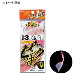 ハヤブサ(Hayabusa) これ一番 ピンクスキンサビキ 6本針 鈎4/ハリス0.8 金 HS710