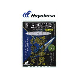 ハヤブサ(Hayabusa) 瞬間わかさぎ 細地袖型 5本鈎 2.5-0.2 C215