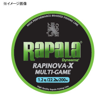 Rapala(ラパラ) ラピノヴァ・エックス マルチゲーム 200m 0.8号/17lb ライムグリーン RLX200M08LG