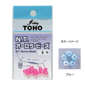 東邦産業 オーロラビーズ 4号 ブルー 1234