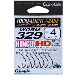 がまかつ(Gamakatsu) バラ TGW ワーム329 ハンガーHD #4 NSブラック 68023