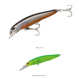 タックルハウス(TACKLE HOUSE) Double Dia ビットストリーム 73mm/FD No.20 マットクリア×チャート FD73
