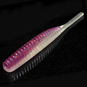 オンスタックルデザイン マナティー ピンテール 105mm MT-K13 ケイムラ・パープルバック×レッドラメ