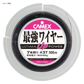 CAMEX(キャメックス) ULTIMA最強ワイヤー 7本撚 100m #32 BK(ブラック)