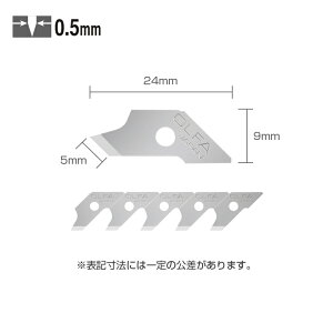 オルファ(OLFA) コンパスカッター替刃 15枚入 24mm XB57
