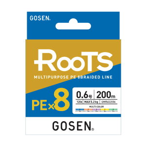 �S�[�Z��(GOSEN) RooTS(���[�c) PE×8 200m 1.5��/30lb ���C�g�O���[�� GMR8LG2015