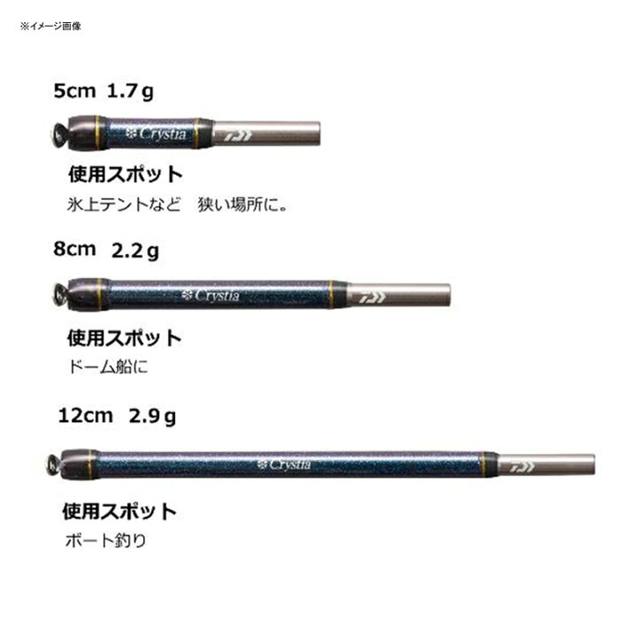 楽天市場 ダイワ Daiwa クリスティア ワカサギ 穂先延長キット 8cm ブルー ナチュラム フィッシング専門店
