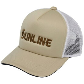 サンライン(SUNLINE) ロゴメッシュキャップ フリー ライトベージュ CP-3822