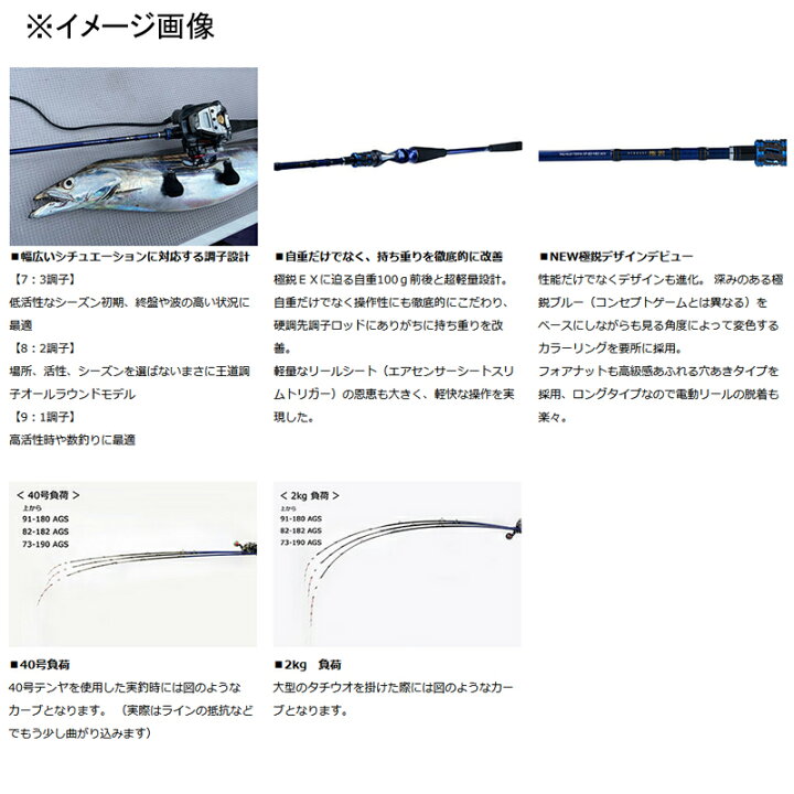 楽天市場】 ダイワ(Daiwa) 極鋭タチウオ テンヤSP 91H-165AGS(ベイト 
