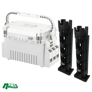 ダイワ(Daiwa) タックルボックス TB4000HS+ロッドスタンド TB30(お得な3点セット) ブラック