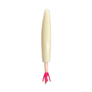 林釣漁具製作所(はやしつりぎょぐせいさくしょ) 弓角シリコンラバー付き 6cm 白