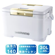 シマノ(SHIMANO) NF-130Z フィクセル UP 6面極厚真空パネル+発泡ウレタン 30L パールホワイト 163127