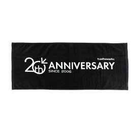 （予約2月発売） テイルウォーク(tail walk) タオル 20th ANV LTD 20周年記念 ブラック(BLK)