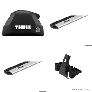 Thule(�X�[���[) V90/V90�N���X�J���g���[(�_�C���N�g���[���t)���[�t�L�����A�y4�_�Z�b�g�z/�E�C���O�o�[�G�b�W �V���o�[ 7206+7214+7213+6010