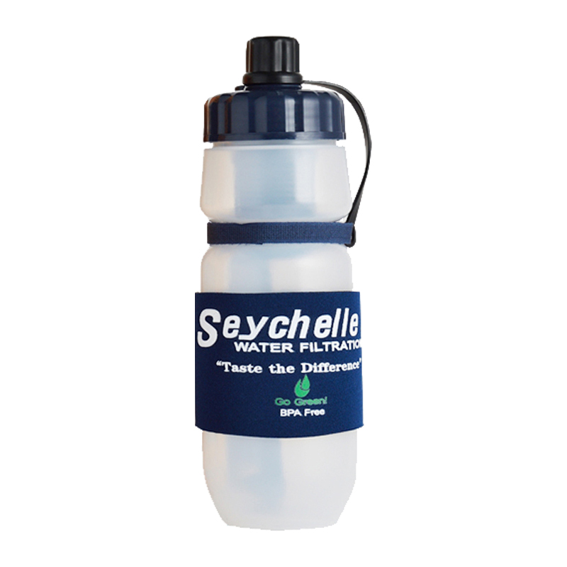 浄水器 タンク セイシェル Seychelle 600ml サバイバルプラス GDX-SB2 中古 携帯浄水ボトルPT 人気ブランド