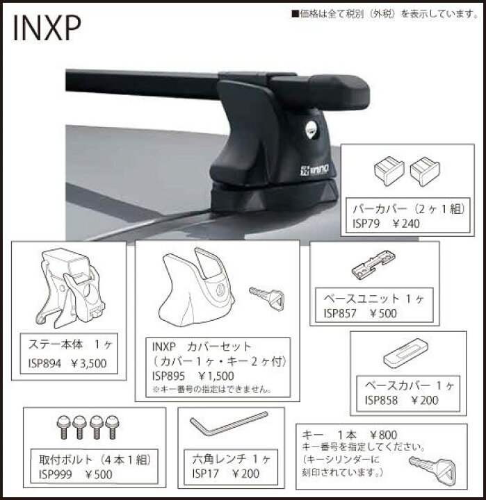 楽天市場】 INNO(イノー) INXP ベーシックステーセットXP BK(ブラック 