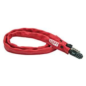 ADEPT(アデプト) C311 ダイヤル式チェーンロック 鍵/自転車/サイクル RED LKW25701