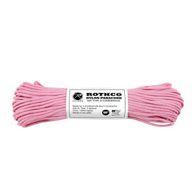 ROTHCO(ロスコ) ナイロンパラコード 30m(100ft) 30m ROSE PINK 02-03-para-0003