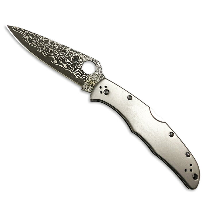 楽天市場】 Spyderco(スパイダルコ) エンデューラ4 ダマスカス チタン 