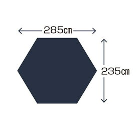 キャプテンスタッグ(CAPTAIN STAG) テントグランドシートUA-34ヘキサ300用 UA-4526