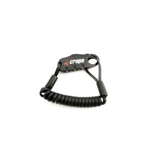 crops(クロップス) Q-BIRO MINI ロック/鍵 自転車/サイクル 直径2D×900 ブラック CP-SPD04-BR9001