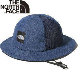 THE NORTH FACE(ザ・ノース・フェイス) 【24春夏】K SQUARE LOGO MESH HAT(キッズ スクエアロゴメッシュハット) KL インディゴ(ID) NNJ02002