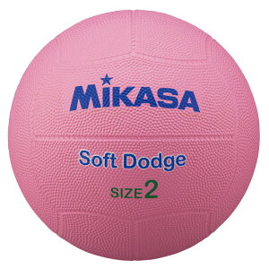 ミカサ(MIKASA) ソフトドッジボール 小学校中学年向け 2号球 ピンク STD-2SR-P