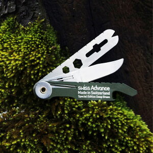 �X�C�X �A�h�o���X(Swiss Advance) CRONO N3 DEEP GREEN Pocket Knife �O���[�� SA-51455