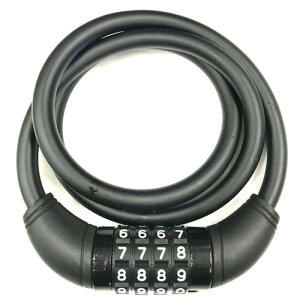 トップ(TOP) マイセット ダイヤル90 ナンバー鍵/ロック/サイクル/自転車 90cm ブラック