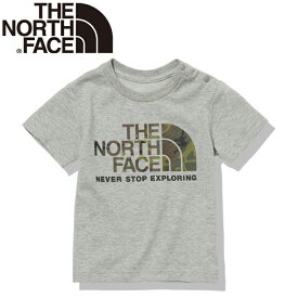 THE NORTH FACE(ザ・ノース・フェイス) Baby's S/S CAMO LOGO TEE(ショートスリーブカモロゴティー)ベビー 80cm ミックスグレー(Z) NTB32253