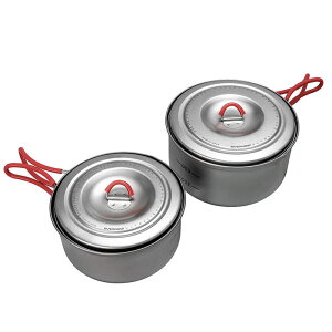 EVERNEW(�G�o�j���[) Ti U.L. Pot set 600&900 900/600ml ECA535