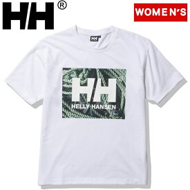 HELLY HANSEN(ヘリーハンセン) Women's フィッシング ロープ フォトティー ウィメンズ WM ホワイト×グリーン(XG) HE62219