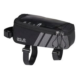 Jack Wolfskin(�W���b�N�E���t�X�L��) TOP TUBE BAG �g�b�v�`���[�u�o�b�O �T�C�N��/���]��/�o�C�N�p�b�L���O 0.8L 6699(flash black) 2010591