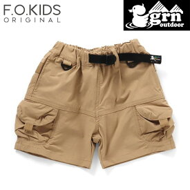 F.O.KIDS(エフ・オー・キッズ) Kid's grn outdoorコラボ TEBURA SHORTS mini キッズ 130 ベージュ R223093