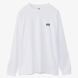 HELLY HANSEN(ヘリーハンセン) L/S ELBOW PRINT TEE(ロングスリーブ エルボープリントティー) XS クリアホワイト(CW) HH32383