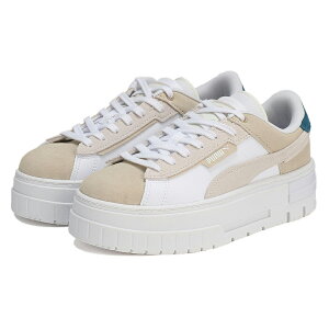 PUMA(v[}) MAYZE CRASHED JP(CY NbVh JP)/EBY Xj[J[ 24.0cm PUMA WHITE-PU 396386