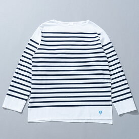 ORCIVAL(オーシバル) BOAT NECK L/S LONG SLIT P.O. 1 WHITE×PIRATE #6132
