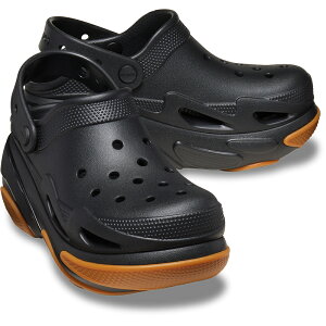 CROCS(NbNX) BUBBLE CRUSH CLOG(ou NbV NbO) 25cm(M7) Black/Gum 210061
