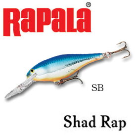 Rapala(ラパラ) シャッドラップ(Shad Rap) 70mm SB SR7-SB