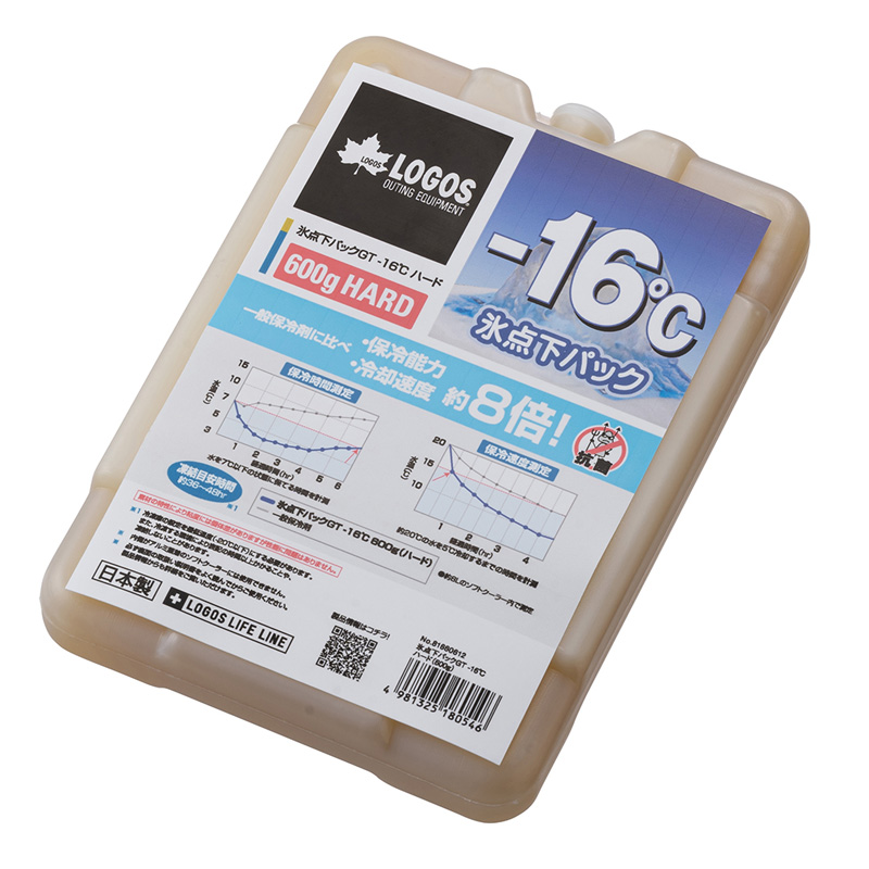 保冷剤 本日の目玉 クーラーボックスアクセサリー ロゴス 公式通販 LOGOS 氷点下パックGT-16℃ ハード 600g 81660612 ハード600g