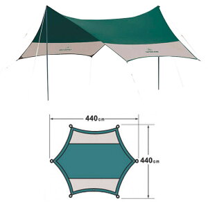 LveX^bO(CAPTAIN STAG) CS wLT^[vUV(TCh|[2{t) 440×440cm O[ M-3151