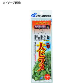 ハヤブサ(Hayabusa) 活き餌一撃 大ヒラメ シングル1セット 14-13号/12 茶×上黒 SD166