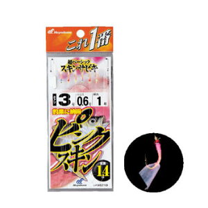 ハヤブサ(Hayabusa) これ一番 ピンクスキンサビキ 6本針 鈎3/ハリス0.6 金 HS710